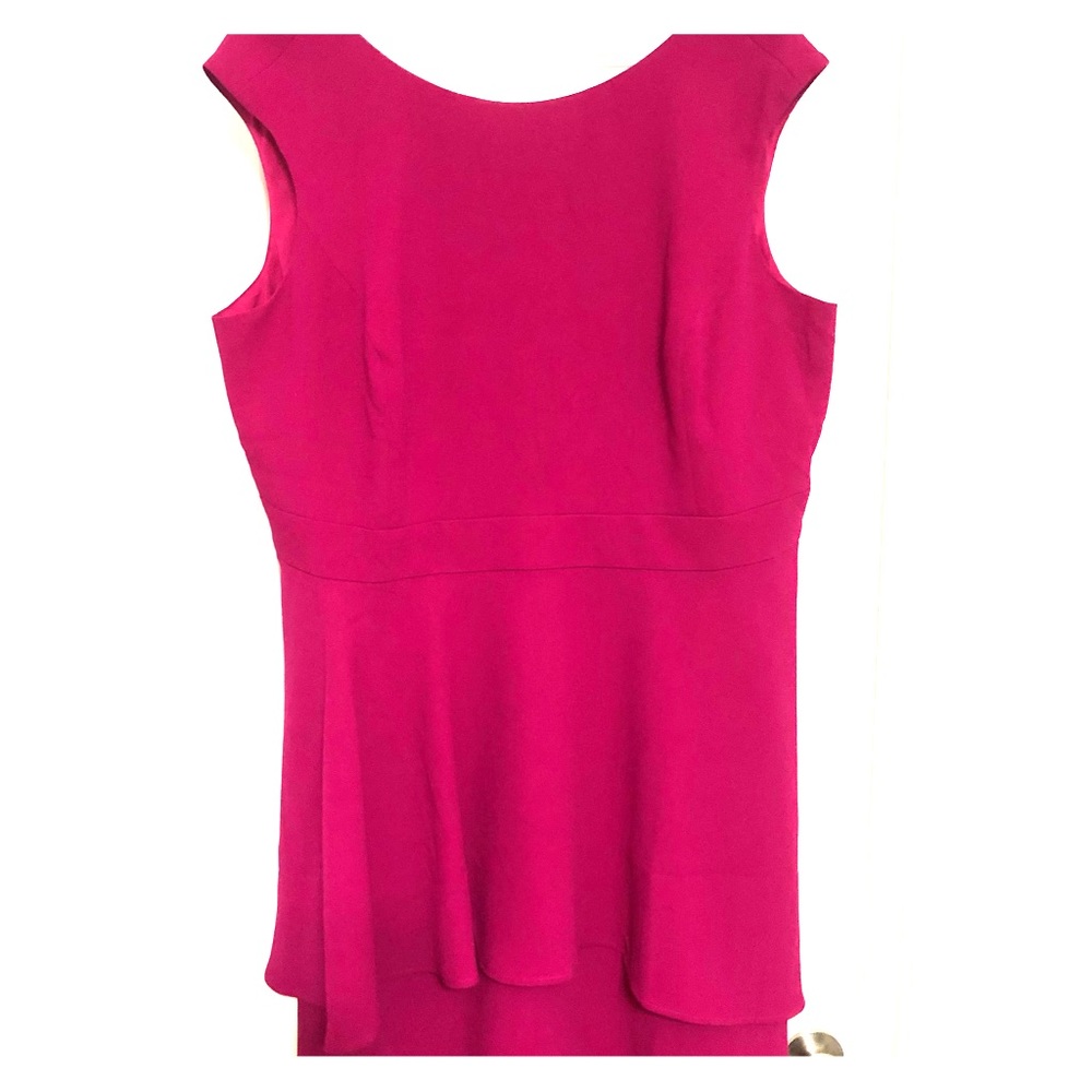 Eliza J Plus Size Ruffle Crepe Fit and Flare Dress